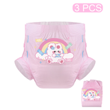 Cute Bunny-Pink Diaper-3 Pcs