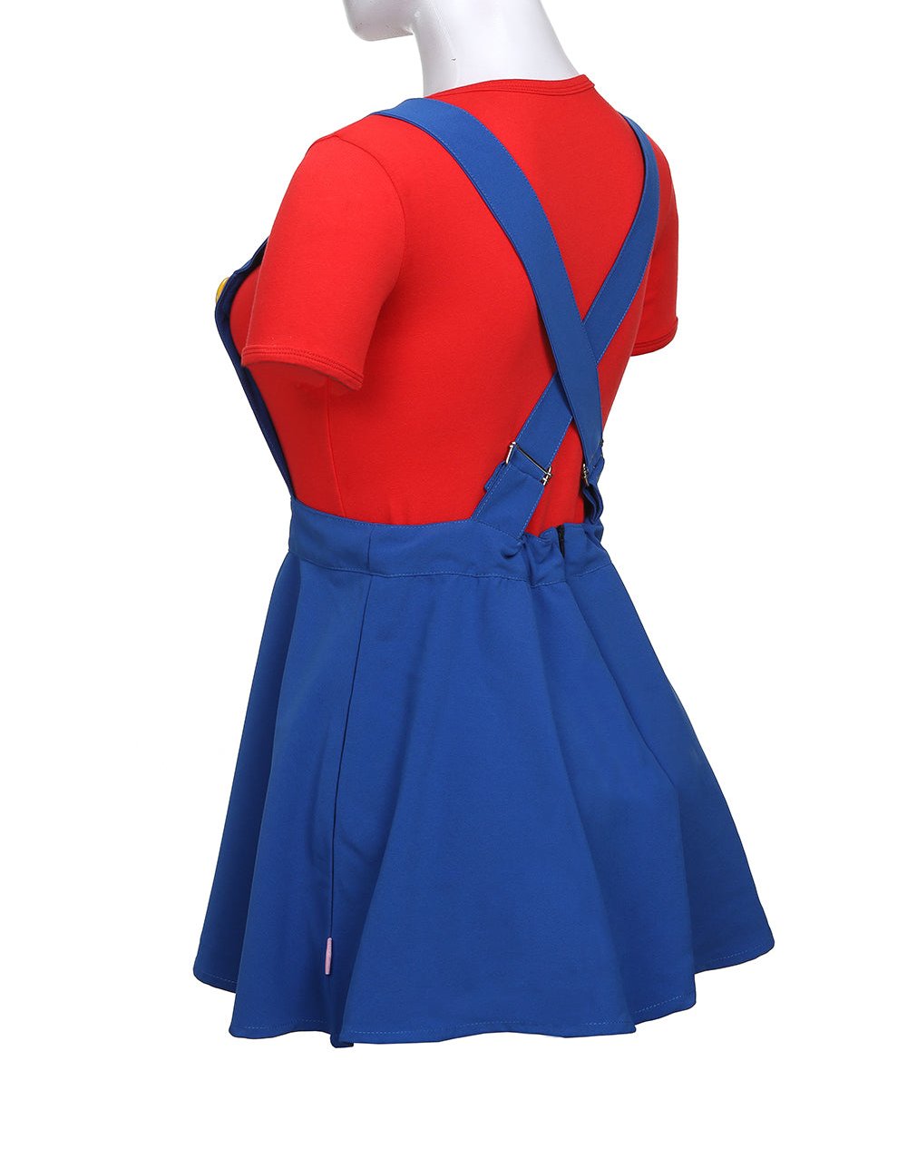 Super Plumber Overall Skirt Set-Red