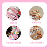 Shell Hairpin 9pcs - Pink
