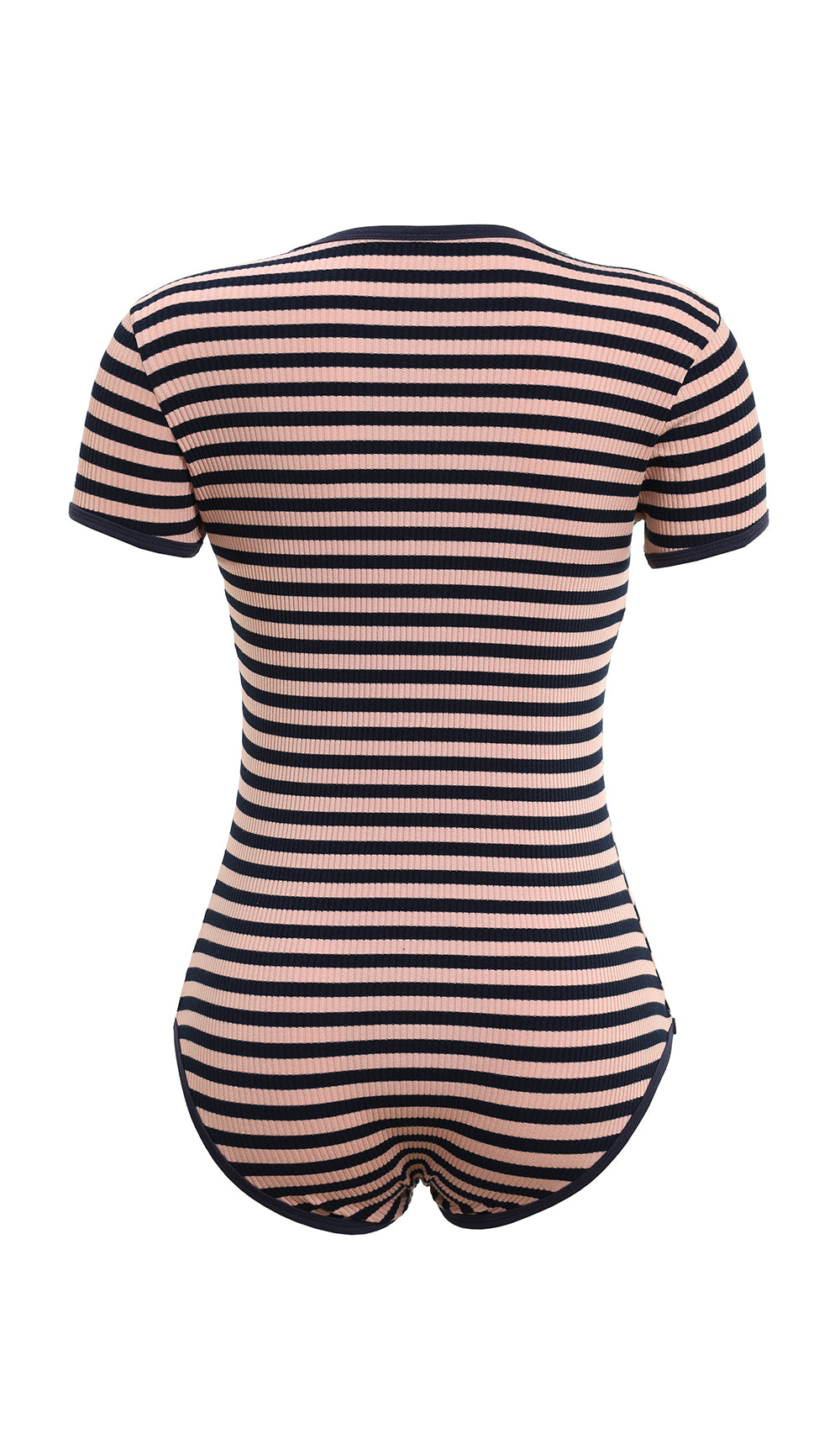 STRIPE ONESIE - POWDER BLUE