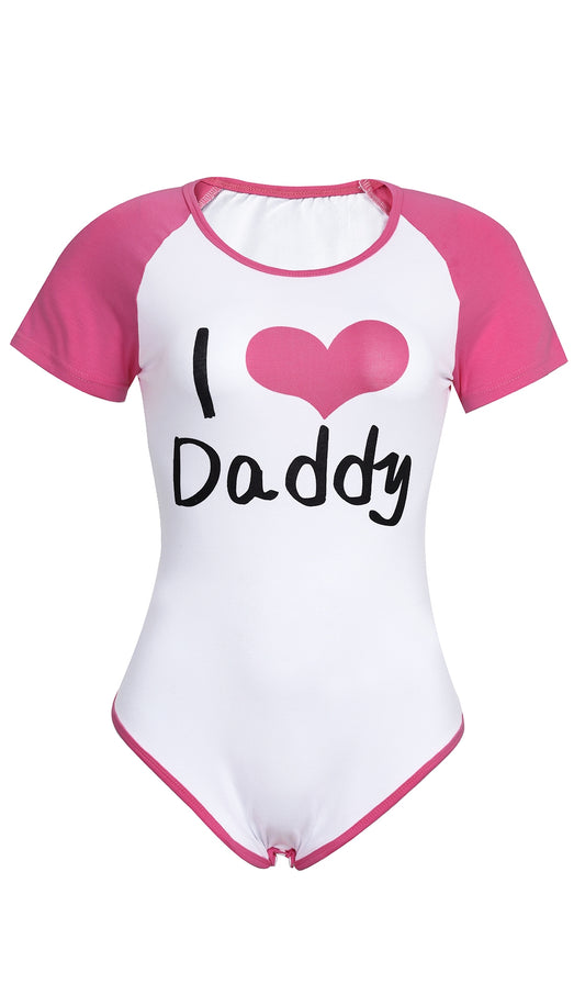 "I LOVE DADDY" Onesie - PINK