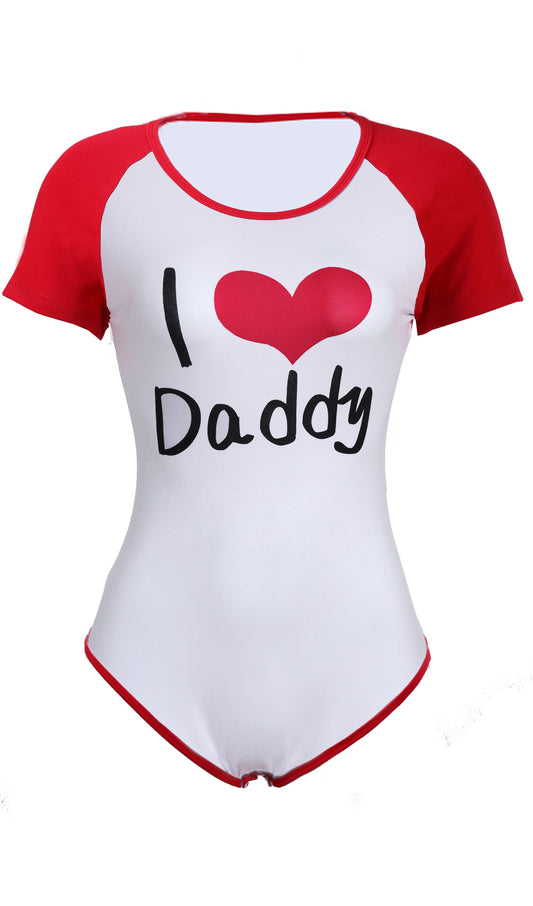 "I LOVE DADDY" Onesie - RED