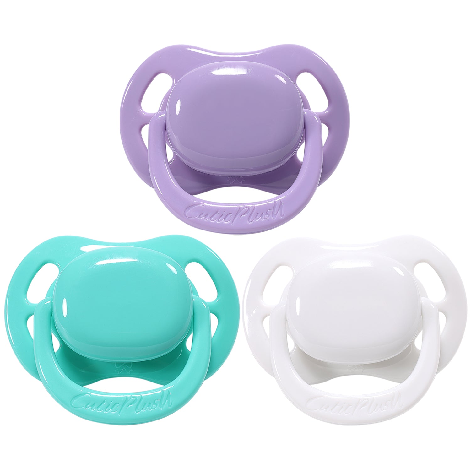 Butterfly Shape Adult Pacifier 3 Pack-Purple,Green,White – CutiePlusU