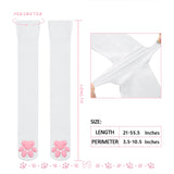 Cat Paw Thigh High Socks-White