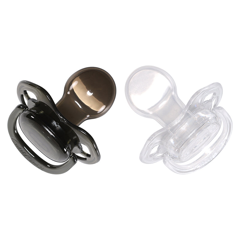 Crystal Butterfly Pacifier 2 Pack- Black,White