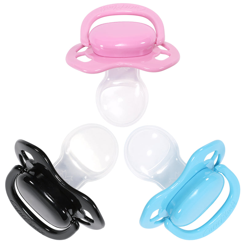 Butterfly Shape Adult Pacifier 3 Pack-Pink, Blue, Black – CutiePlusU