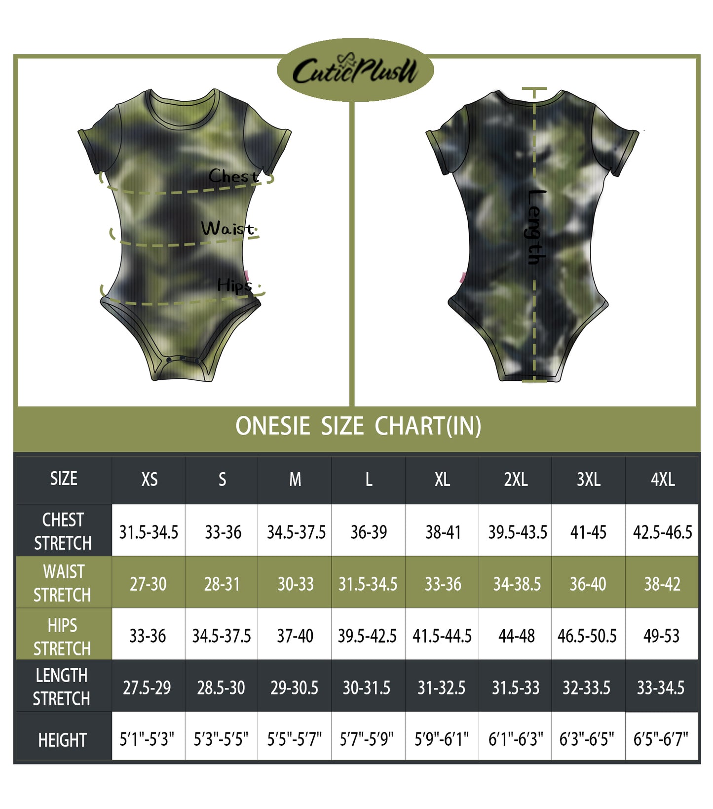 Tie-dyed Series Onesie-Black