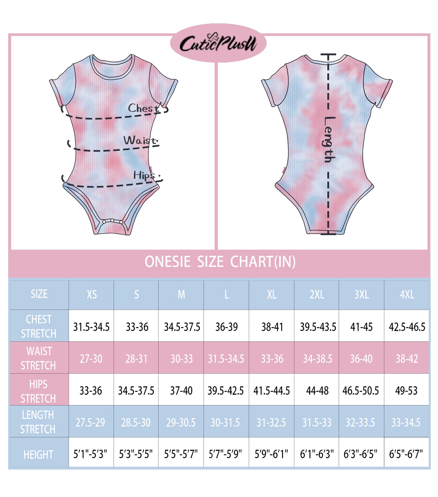 Tie-dyed Series Onesie-Pink