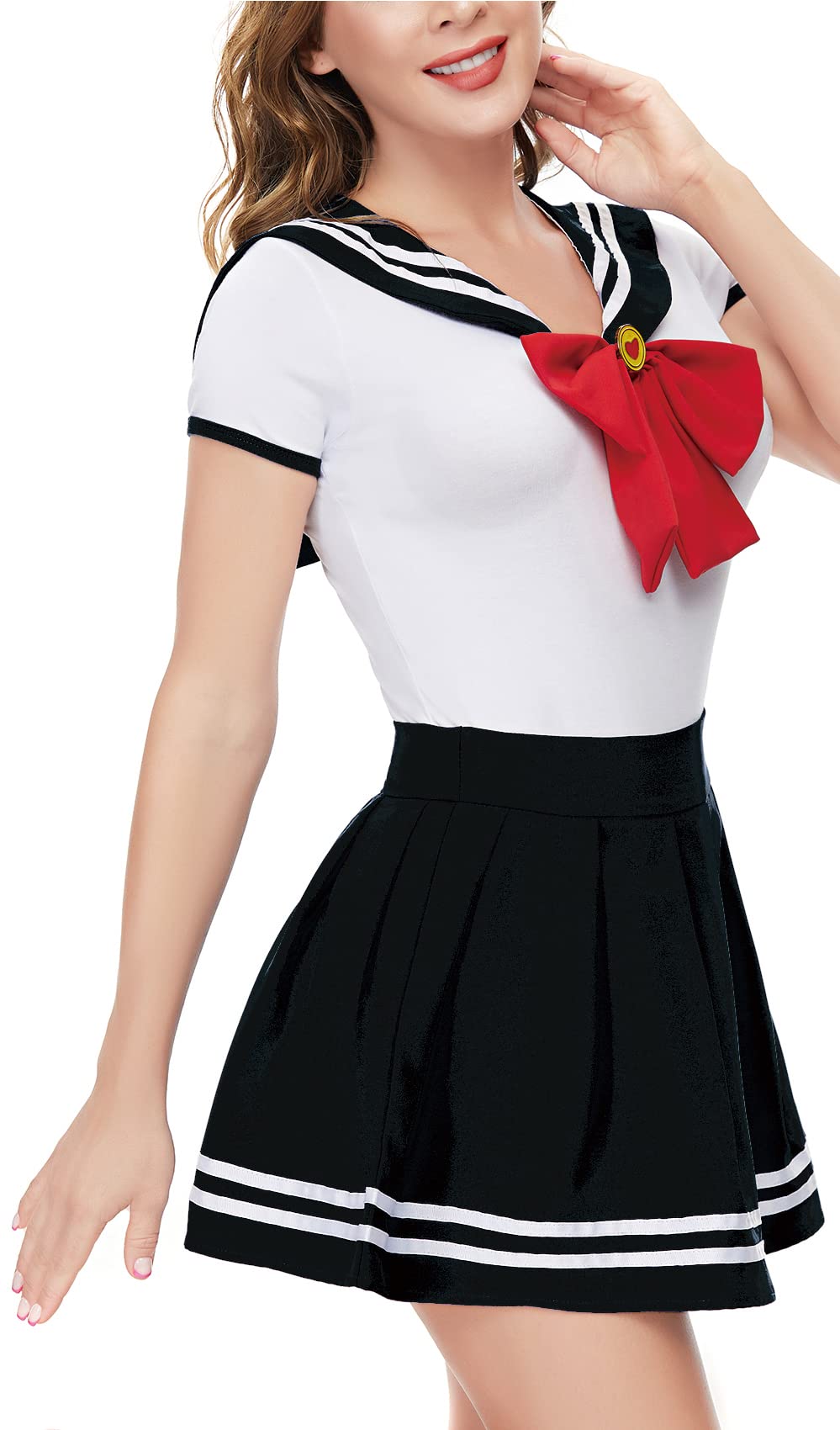 Magical Sailor Skirt Set-WhiteBlack